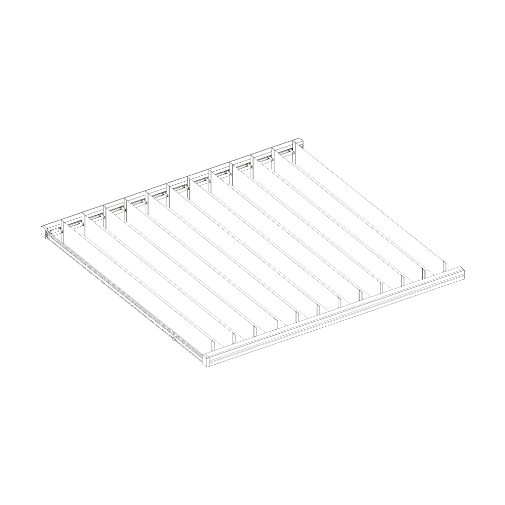 Rail horizontale